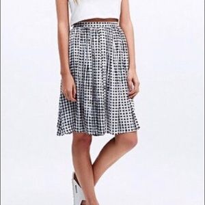 MINKPINK A-line midi gingham skirt